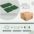 thumbnail image 5 of Kimunuk 3 Piece Wicker Chair Cushions, Waterproof Patio Loveseat Chair Cushions Set for Outdoor Indoor Furniture, Green, 5 of 6