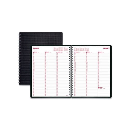 DuraFlex Weekly Planner 11 x 8.5, Black, 2022