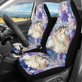 thumbnail image 2 of Xoenoiee Cute Cat Flowers Pattern Durable Car Seat Protector Auto Seat Cover Set of 2 Automotive Front Car Seat Cover Protector Cushion Auto Accessories, 2 of 6