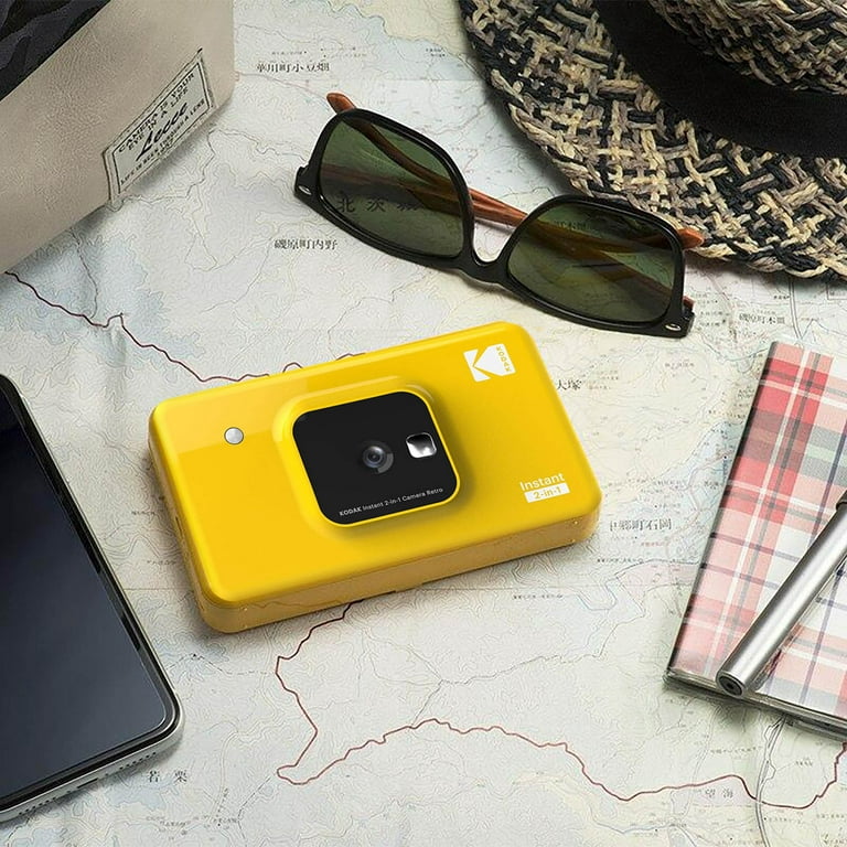 Kodak Mini Shot 3 Retro 2-in-1 Portable Wireless Instant Camera & Photo  Printer - Yellow for sale online