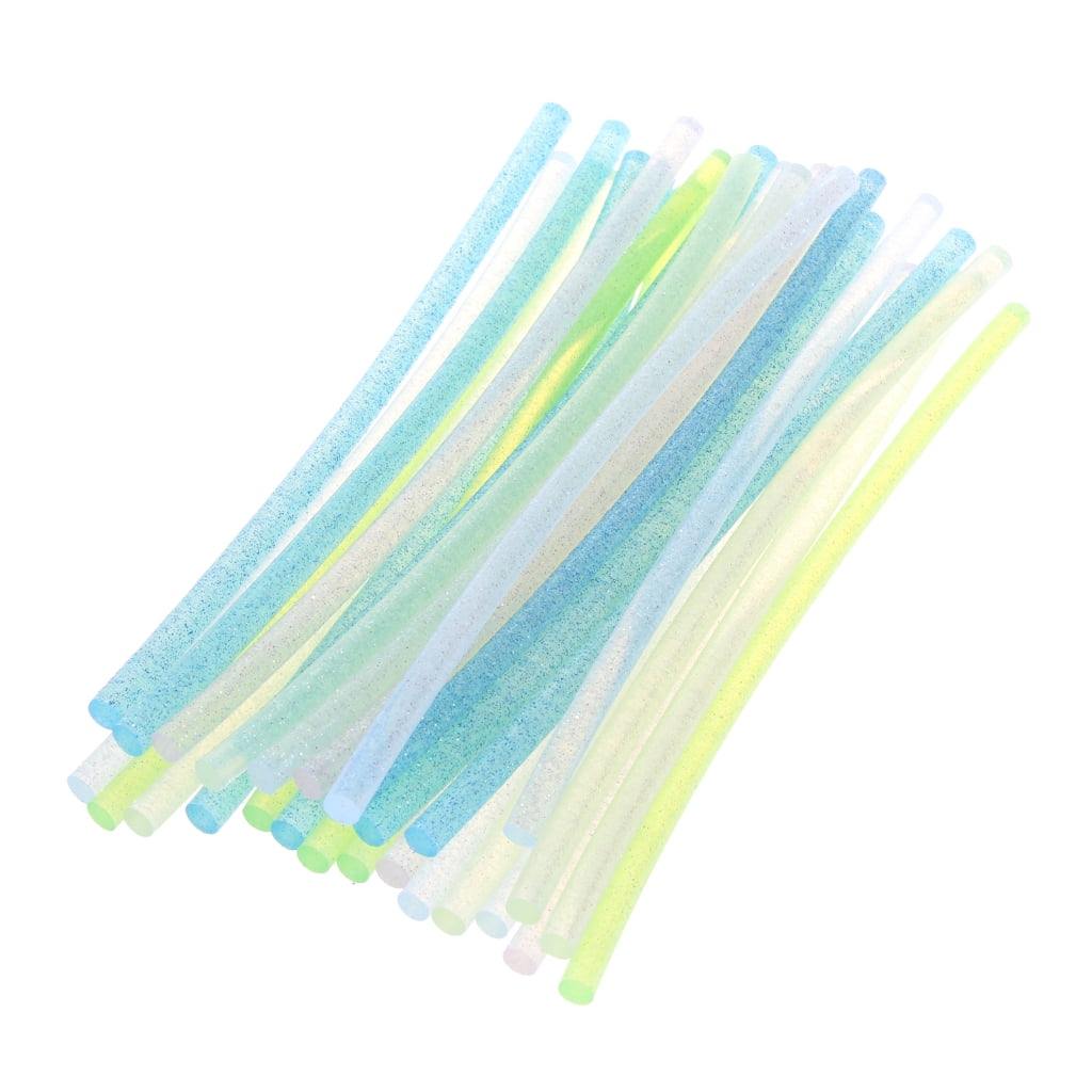 MOMOJIA 100 Coloured Mini Hot Melt Adhesive Sticks, 7x200mm, for Crafts and Quick Repairs, Assorted Color School Office Supplies