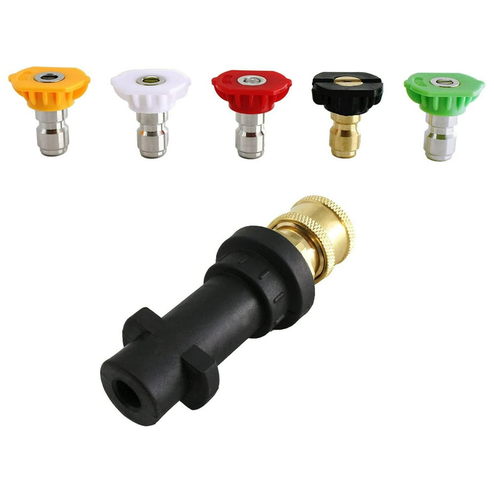 Pressure Washer Adapter, To 1/4'' Quick Connect Fitting For Karcher K2K7 Series, With 5 Power Pressure Washer Adapter, To 1/4'' Quick Connect Fitting For Karcher K2K7 Series, With 5 Power