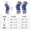 thumbnail image 4 of Unique Bargains 1 Pc Horizontal Stripes Knee Pads for Sports Gray, Blue Medium, 4 of 6