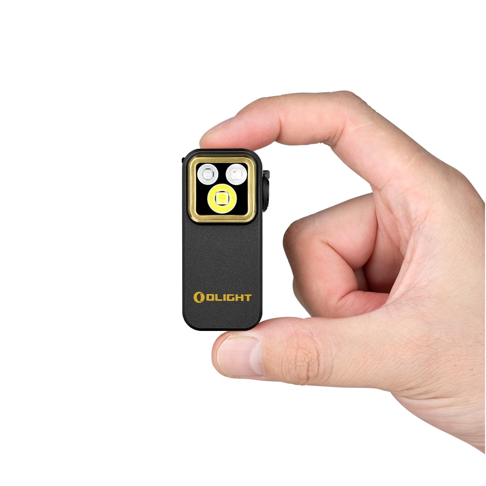 Olight Oclip Pro S Multifunctional EDC Clip Light, 600 Lu White, UV, RGB (Black)