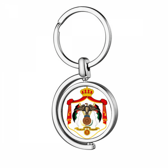 Jordan Asia National Emblem Rotating Keychain Metal Keyring Holder