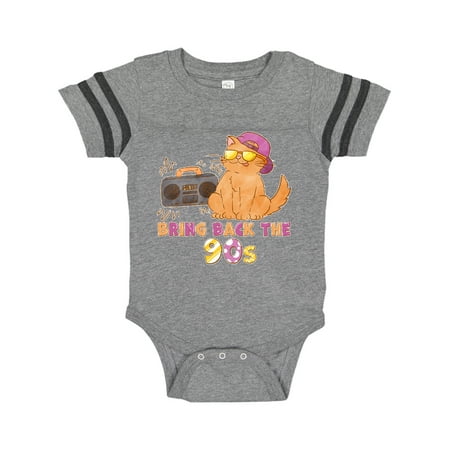 

Inktastic Bring Back The 90s Cool Orange Cat Gift Baby Boy or Baby Girl Bodysuit