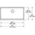 thumbnail image 2 of Franke Fhk710-36 Farm House 36" Farmhouse/Undermount Single Basin Fireclay Kitchen Sink -, 2 of 2