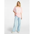 thumbnail image 2 of No Boundaries Washed Graphic Boyfriend Tee, Women's XXS-XXL, 2 of 5