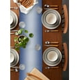 thumbnail image 5 of Navy Blue Ombre Table Runner Modern Gradient Abstract Art Tablerunners 13 x 70 Inch, Table Decorations Tabletop Scarf for Summer Gathering Holiday Farmhouse Kitchen Dining Decor, 5 of 6