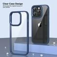 thumbnail image 5 of ULAK iPhone 14 Pro Max Case, Slim Shockproof Bumper Phone Case for Apple iPhone 14 Pro Max 6.7 inch for Women Girls Boys Men, Blue Clear, 5 of 9