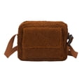 thumbnail image 1 of Bolso de hombro de felpa para mujer Baoblaze Otoño con cierre de cremallera, 1 of 6