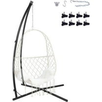 Arlopu Hammock Chair Stand, Heavy Duty Steel X Base Stand for Hanging Chair, Tree Tent, Air Porch, Lounger Swing, Indoor Outdoor Use, 330 lbs