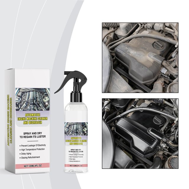 Top Car Gadgets for Men Automobile Engine Cleaning Agent; Engine Parts Grease; Degreasing Agent; Automobile Engine External Cleaning Agent; Degreasing Sludge Head Cleaning Agent(120ML)