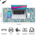 thumbnail image 5 of Long Mouse Pads for Desk,Blue Pioneer Flower Desk Mats on Top Of Desks, Desk Mouse Pad Extra Large with 3mm Non-Slip Base and Stitched Edge for Gaming,Office,Work,Home 35.4"x15.7", 5 of 6