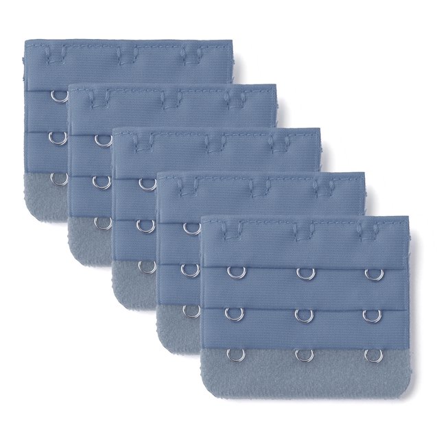 INSPIRE CHIC Rallonges de Soutien-Gorge pour Femmes à 3 Crochets 3 Rangées Bretelle de Soutien-Gorge Extensible Boucle Crochets Bande de Soutien-Gorge Bleu Marine 5