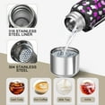 thumbnail image 3 of Design Pattern 20oz Stainless Steel Thermal Bottle with Tea Filter and Cup Lid, Vacuum Insulated Coffee Mug with 316L Inner Liner, Leakproof Travel Thermos for Office, Commute & Outdoor, 3 of 7