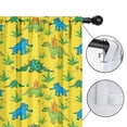 thumbnail image 4 of Blackout Kids Curtains,Yellow Dinosaurs Plants Pattern Childrens Insulated Curtains Set Of 2,Bedroom Essentials,Toddler Room Decor 42"x63", 4 of 5