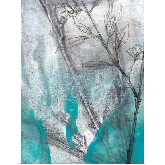 Great BIG Canvas | Rolled Jennifer Goldberger Poster Print entitled Ombre Wildflowers III