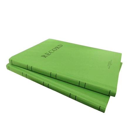 2x green military log books record books memorandum books 8 x 10
