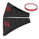 thumbnail image 5 of Par de molduras para la ventilación lateral del guardabarros, accesorio de modificación estilo ST RS para Ford Focus MK 2Red, 5 of 14