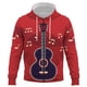 thumbnail image 1 of Sudadera con capucha y cremallera para hombre y mujer, con estampado 3D de guitarra, estilo informal, estilo hip hop, unisex, 1 of 6