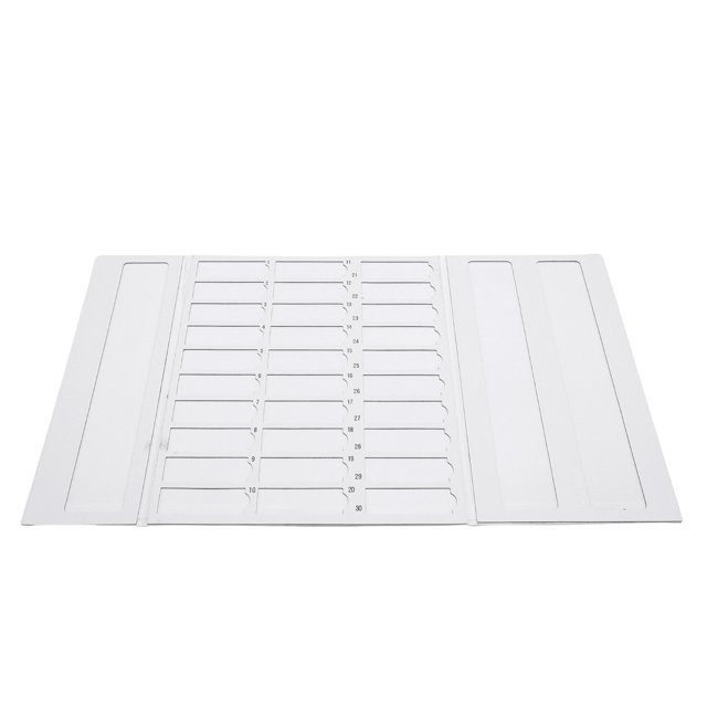 Slide Microscope Slide Tray Foldable Cardboard Microscope 30 Slides Capacity Storage Plate for Laboratory