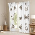 thumbnail image 3 of Feelyou Bow-tie Girl Curtains Pack of 2 (52x84 Each), Romantic Swan Window Curtains, 3 of 6