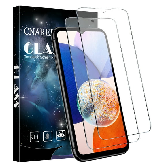 [2-Pack] Cnarery Screen Protector for Samsung Galaxy A14 4G / 5G 6.6-Inch, 9H Tempered Glass Film, Anti-Scratch, HD Clear