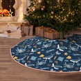 thumbnail image 4 of Salouo Sea Turtle Christmas Tree Skirt 48" Farmhouse Christmas Decorations Snowman Xmas Tree Skirt Tree Mat for Holiday Party Decor, 4 of 8