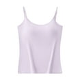 thumbnail image 3 of Loopsun Womens Pajama Tank Top, Women's Solid Color Seamless Sleevesless Underwear Shirt Top Purple,M, 3 of 5