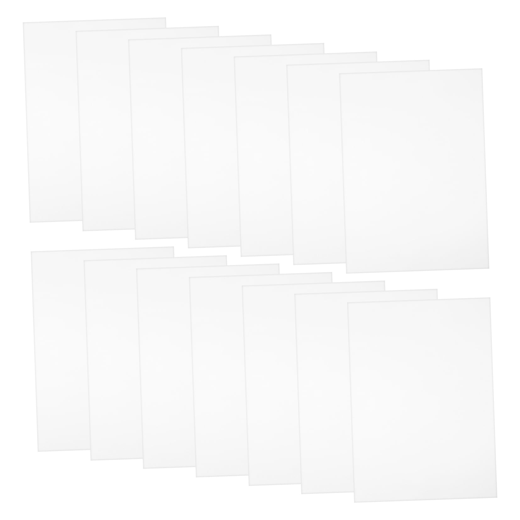 WHAMVOX 50pcs White Paper Craft Supplies for Kids Perfect for Drawing Painting and DIY Projects