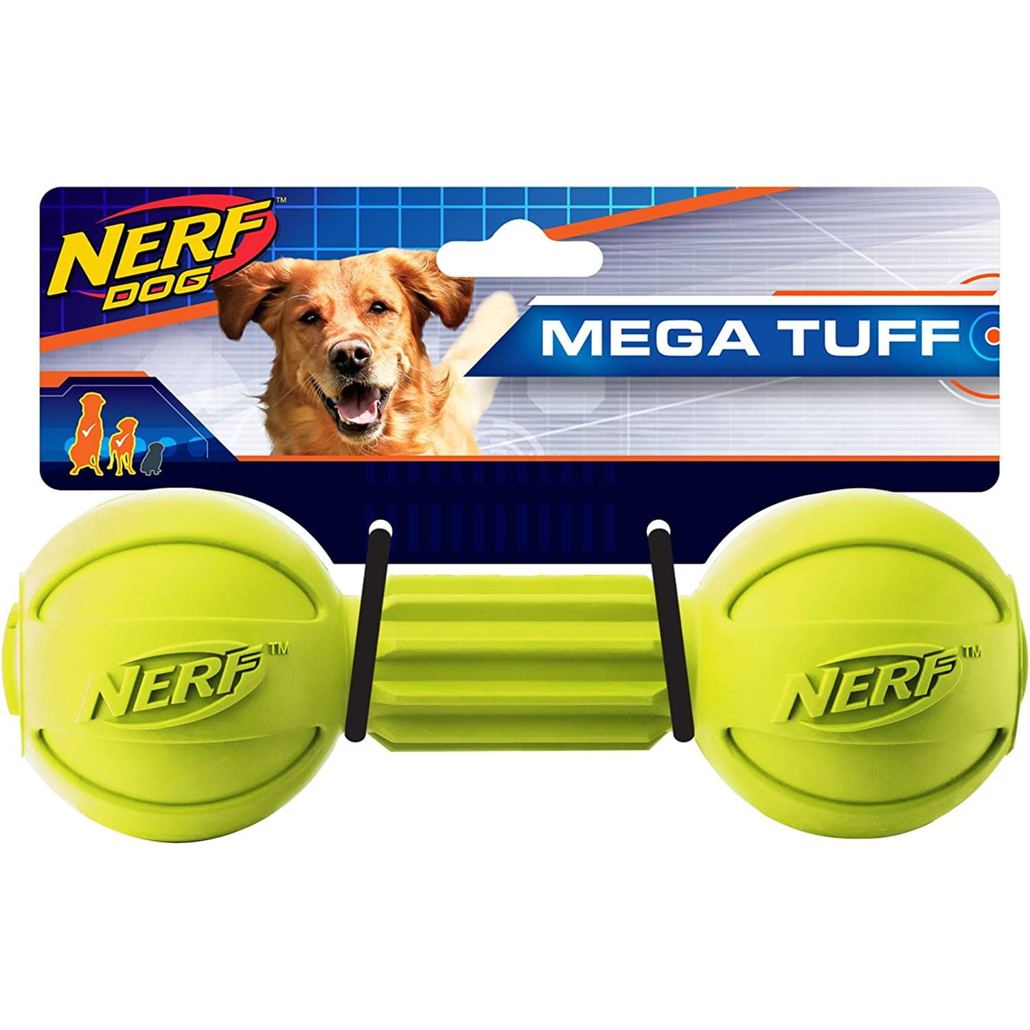 Nerf Dog Tire Feeder Dog Toy, Lightweight, Durable and Water Resistant, 4  Inches, for Medium/Large Breeds, Single Unit, Red