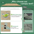 thumbnail image 4 of HOTEEL 10x30 Heavy Duty Canopy with Sidewalls,Ez Pop up Canopies,Folding Protable Party Tent,Outdoor Sun Shade Wedding Gazebos with Roller Bag,Khaki, 4 of 9