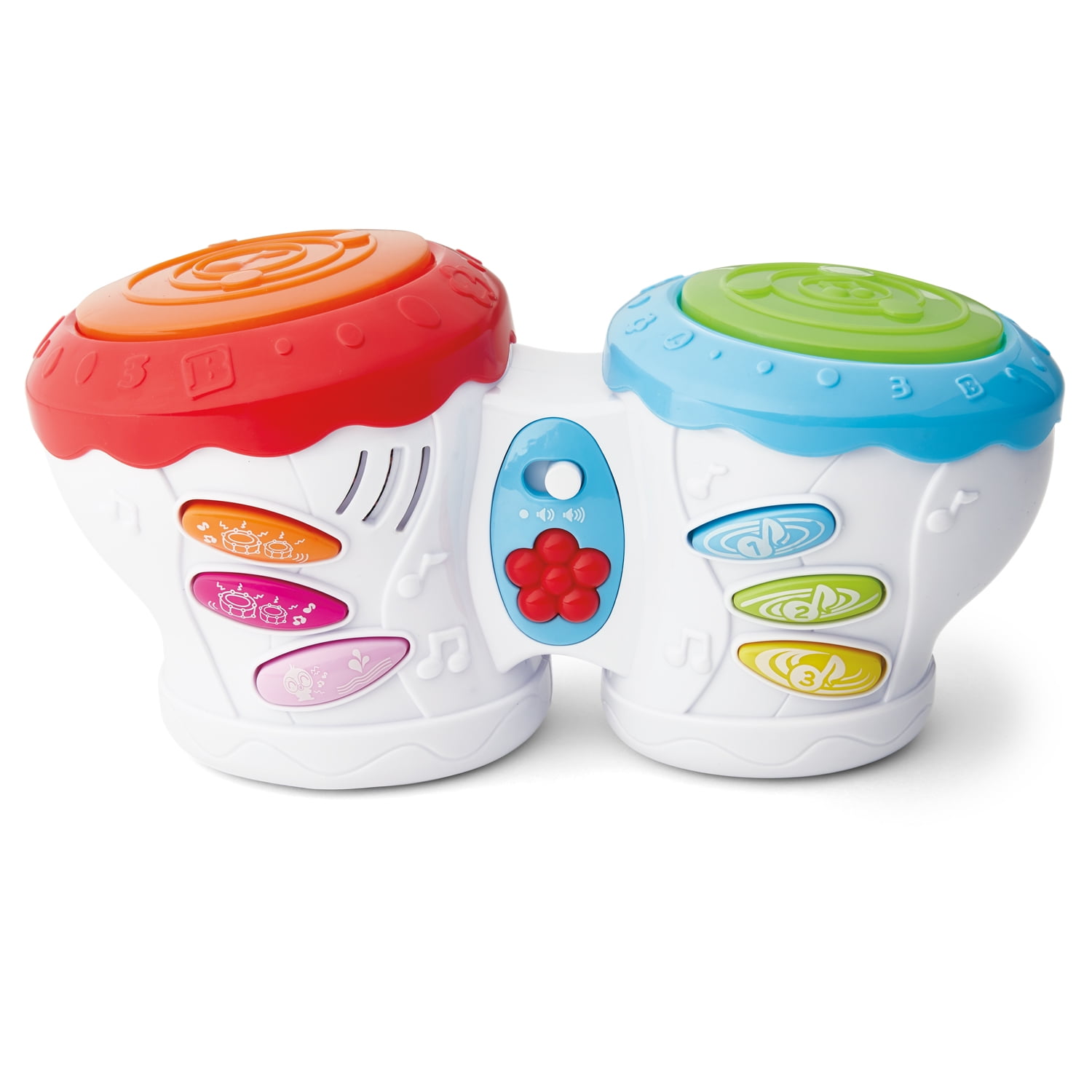 Kidoozie Flashbeat Drums Developmental Musical Activity Toy for