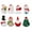 Assorted Color, variant on Gymnture 8pcs Miniature Christmas Figurines for Fairy Garden and Dollhouse