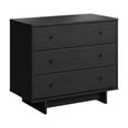 thumbnail image 6 of Prepac Finnley 3-Drawer Nightstand in Black Oak, Extra-Wide Bedside Tables with Storage, Set of 2, Modern Dressers, End Tables for Home, Bedroom, Living Room, 16" D x 31" W x 26.75" H, 6 of 14