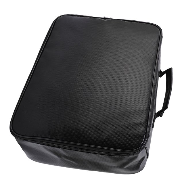Organizador De Documentos Ignífugo, Costuras Reforzadas, Bolsa De Documentos Ignífuga Con Cerradura De Combinación Para Archivo De Certificados De Tarjetas