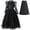 Dress+Cloak, variant on Girls Female Halloween Witch of Dresses with Cape&Hat, Size 8-9