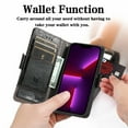 thumbnail image 3 of Compatible with Moto G 5G(2025) Wallet Case, Vintage PU Leather Classic Magnetic Clasp Flip Kickstand Folio Case with Card Holders RFID Blocking [Shockproof TPU Inner Shell] Phone Cover,Black, 3 of 10