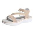 thumbnail image 1 of DXOUPM Sandales Femmes Décontractées Été Bout Ouvert Confortables pour Marcher Vacances Sorties, 1 of 3