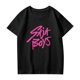 thumbnail image 1 of Pop cazadora para niña Demon Hunters Boys Girls Fashion Round-Neck Group Panels T Shirt （Black）, 1 of 3