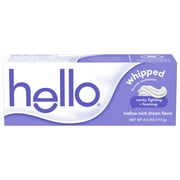 Hello Whipped Fluoride Toothpaste, Minty Foam Toothpaste, Mellow Mint Dream, 4.0 oz