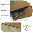 thumbnail image 6 of Area Rug for Living Room, Sage Green Brown Non-Slip Indoor Large Carpet for Bedroom/Dining Room, Country Vintage Ombre Wooden Grain Washable Low-Profile Rectangle Floor Runner Rugs - 5 x 8 Ft, 6 of 7