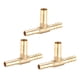 thumbnail image 1 of Conector de manguera de latón de 6mm x 8mm x 6mm, conector en T de 3 vías, para aire, agua, combustible, gas, 3 piezas, 6mm x 8mm x 6mm, 1 of 3