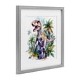 thumbnail image 2 of Stupell Industries Bohemian T-Rex Among Palm Trees Gray Framed Print Under Glass, 13 x 13, by Creative Studio, 2 of 8
