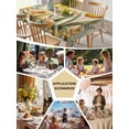 thumbnail image 6 of Yellow Orange Spring Floral Tablecloth Rectangle Table Cloths 54x108, Waterproof Tablecloth Outdoor Table Cloth, Summer Botanical Tulip Vintage Washable Table Cover for Kitchen Dinning Party, 6 of 8