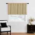 thumbnail image 3 of Namzi Half Window Curtains for Kitchen, 2 slice Curtains & Valances, 137*114cm Light Filtering Rod Pocket Curtains for Small Windows, Easy to Install Polyester Curtain.Khaki, 3 of 5