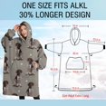thumbnail image 4 of Oversized Wearable Blanket Hoodie,German Shorthaired Pointer Sherpa Blanket Hoodie with Super Pockets,Super Warm Fuzzy Pullover for Women & Men, 4 of 6