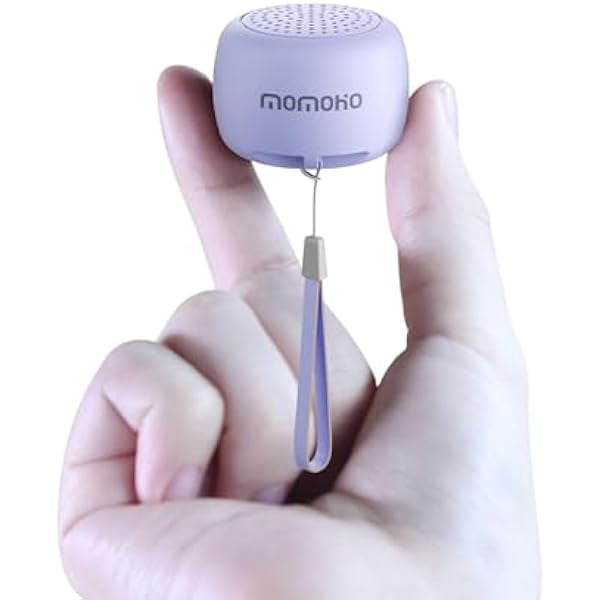 wonima11 Mini Bluetooth Speaker, Tiny Portable Speaker with TWS, Small Wireless with Built in Mic, for Gift Travel Outdoor Laptop (Purple)