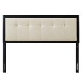 thumbnail image 5 of Tufted Headboard, King Size, Wood, Fabric, Black Beige, Modern Contemporary Urban Design, Bedroom Master Guest Suite, 5 of 8